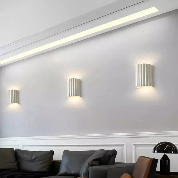 Moderne gerippte Wand LED-Wandleuchte