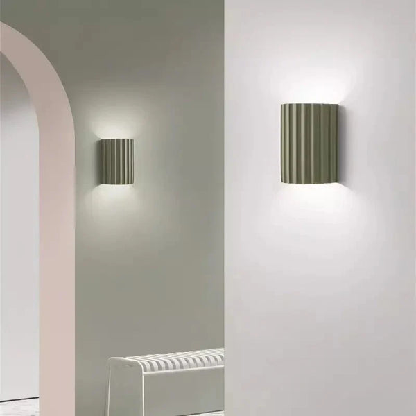 Moderne gerippte Wand LED-Wandleuchte