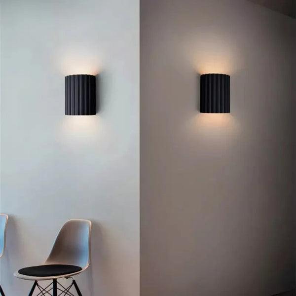 Moderne gerippte Wand LED-Wandleuchte