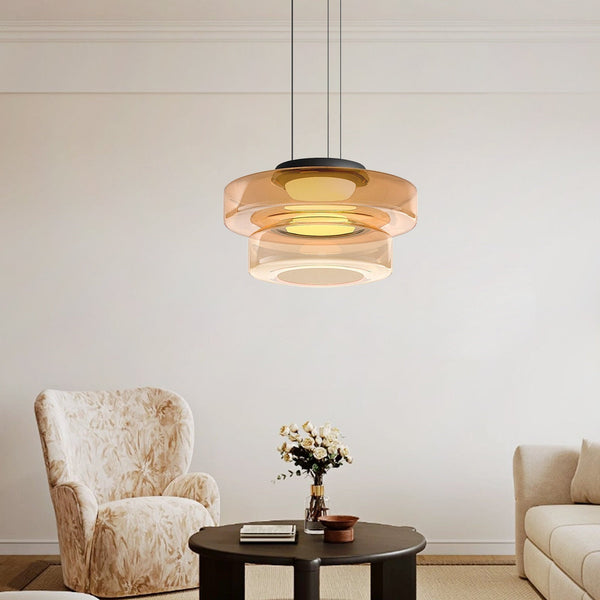 Moderne Geschichtete LED-Pendelleuchte