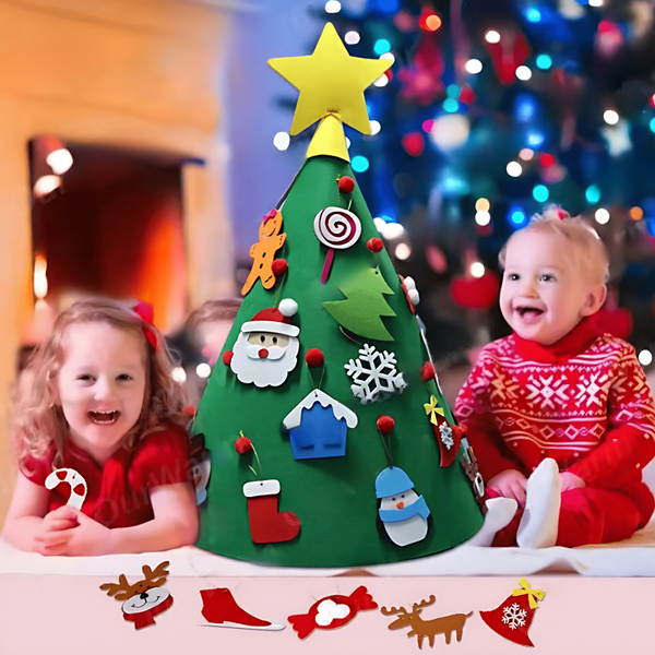 Interaktiver Filz Weihnachts Baum für Kleinkinder