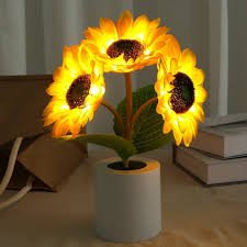 Sonnenblume LED Moderne Tischlampe
