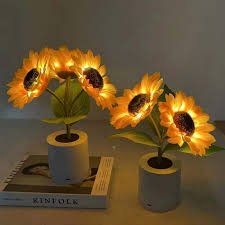 Sonnenblume LED Moderne Tischlampe