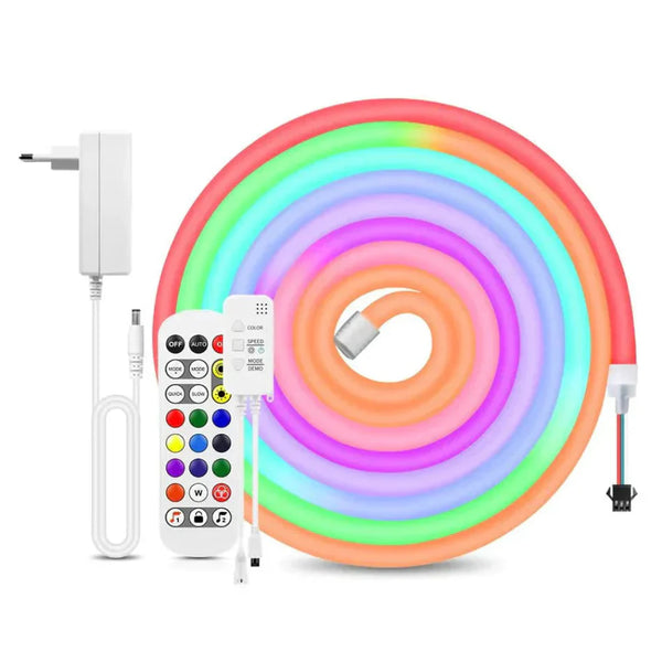 Abstrakte neon leuchtende LED-Wandleuchte