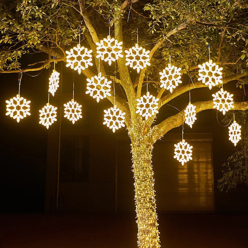 LED Schneeflocken Weihnachtsbeleuchtung Für Den Außenbereich