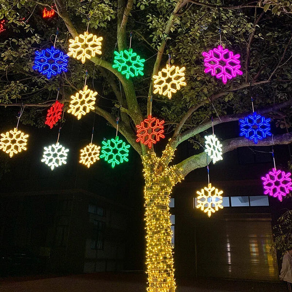 LED Schneeflocken Weihnachtsbeleuchtung Für Den Außenbereich