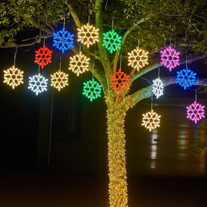 LED Schneeflocken Weihnachtsbeleuchtung Für Den Außenbereich