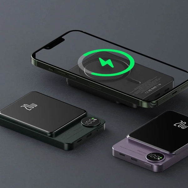 Tragbare Schlanke Kabellose Magnetische Powerbank