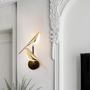 Moderne LED Wandleuchte Innen im Vogel-Gestaltung