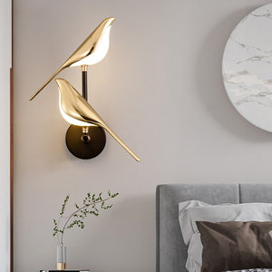 Moderne LED Wandleuchte Innen im Vogel-Gestaltung