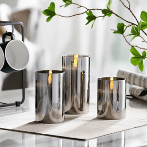 Elegante Flackerndes LED-Kerzen-Set