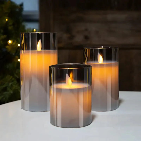 Elegante Flackerndes LED-Kerzen-Set