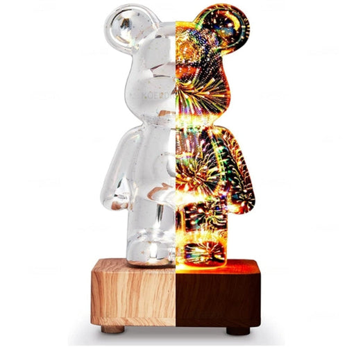 Feuerwerkseffekt LED Bär Tischlampe