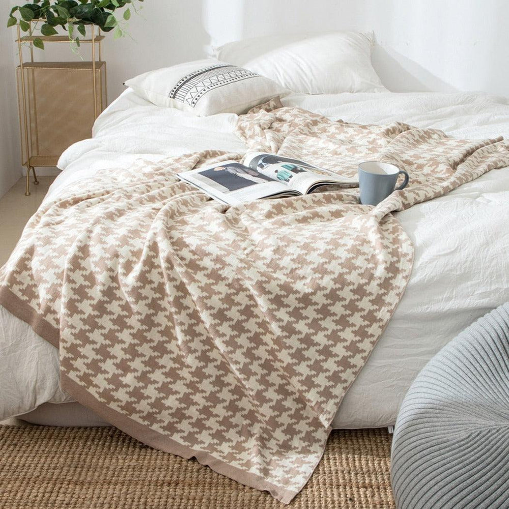 Karierte Weich Kuscheldecke