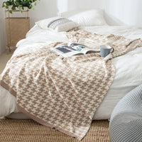Karierte Weich Kuscheldecke