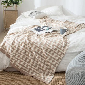 Karierte Weich Kuscheldecke