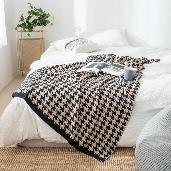 Karierte Weich Kuscheldecke
