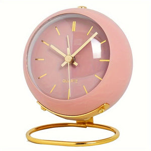 Retro-Tischwecker mit goldenem Ständer