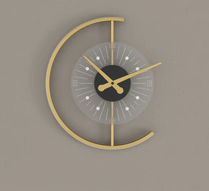Moderne dekorative LED-Wanduhr mit rundem Zifferblatt