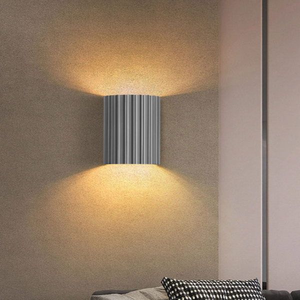 Moderne gerippte Wand LED-Wandleuchte