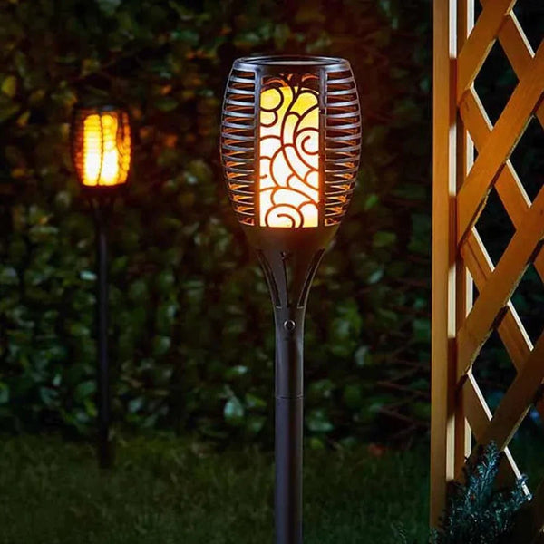 Solar Gartenlaterne mit Flammeneffekt für Draußen