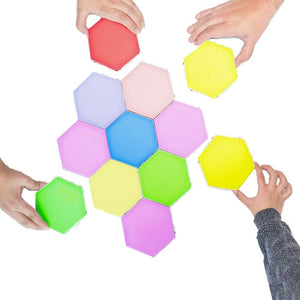Mehrfarbig Hexagonol LED Wandleuchten