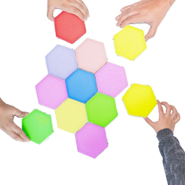 Mehrfarbig Hexagonol LED Wandleuchten