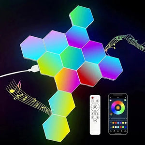 Mehrfarbig Hexagonol LED Wandleuchten