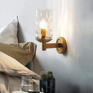 Moderne LED-Wandleuchte mit Strukturiertem Schirm