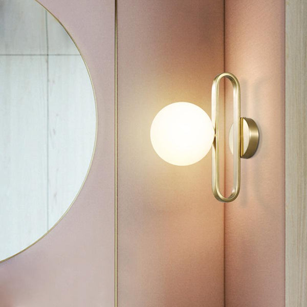Moderne Wandleuchte mit Ovalem Rahmen