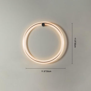 Moderne LED-Wandleuchte Rund