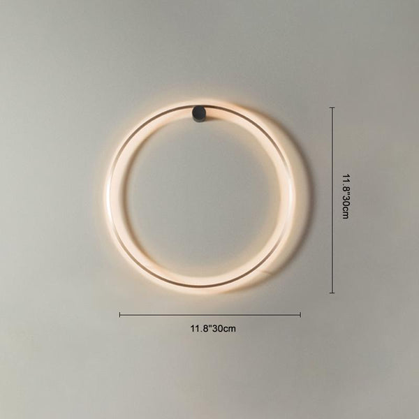 Moderne LED-Wandleuchte Rund