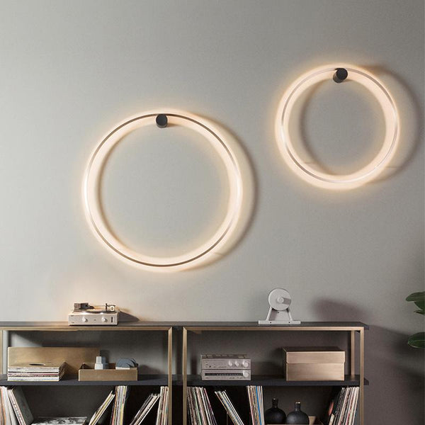 Moderne LED-Wandleuchte Rund