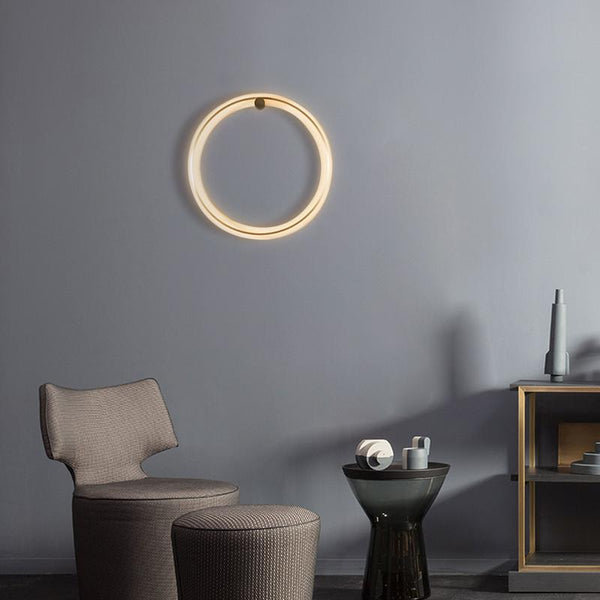 Moderne LED-Wandleuchte Rund