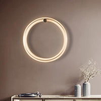 Moderne LED-Wandleuchte Rund