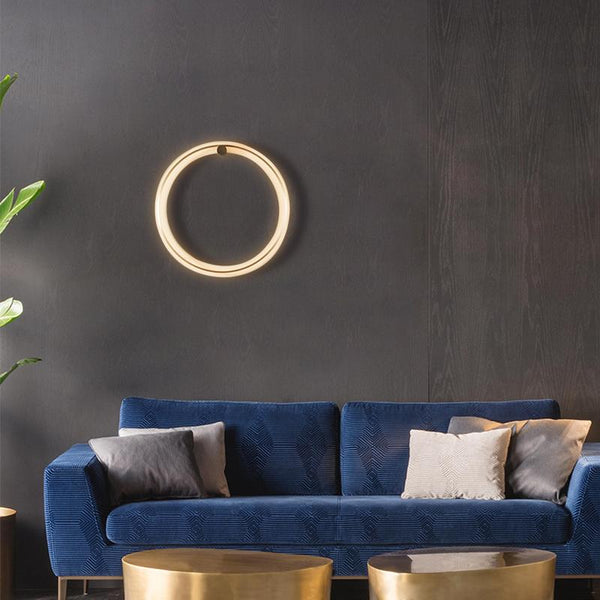 Moderne LED-Wandleuchte Rund
