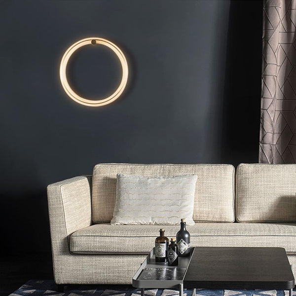 Moderne LED-Wandleuchte Rund