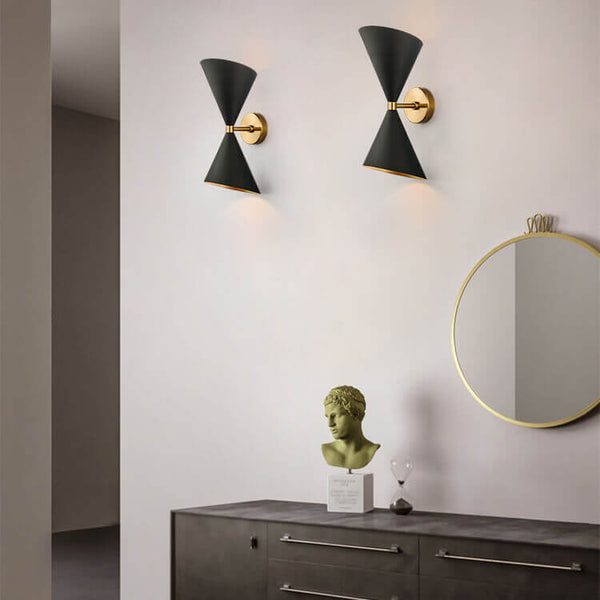 Modernem Stundenglas 2-seitige LED-Wandleuchte