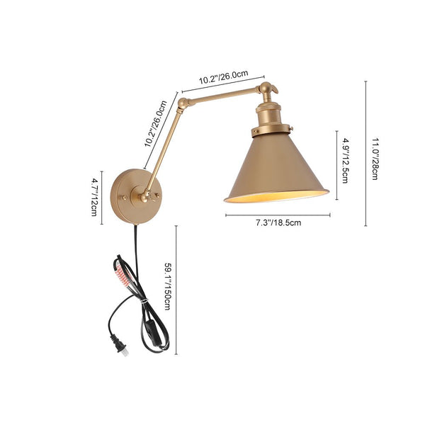 LED Moderne Wandleuchte mit Schwenkarm