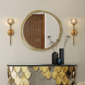 Moderne Wandleuchte mit Schirm und Vertikalem Stabdesign