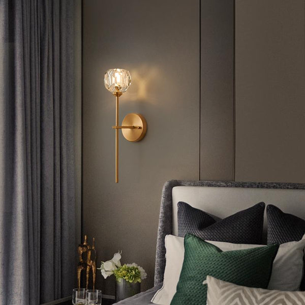 Moderne Wandleuchte mit Schirm und Vertikalem Stabdesign