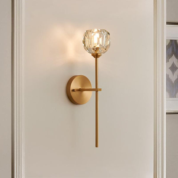Moderne Wandleuchte mit Schirm und Vertikalem Stabdesign