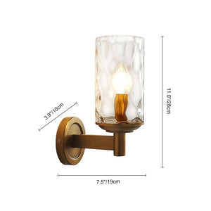 Moderne LED-Wandleuchte mit Strukturiertem Schirm